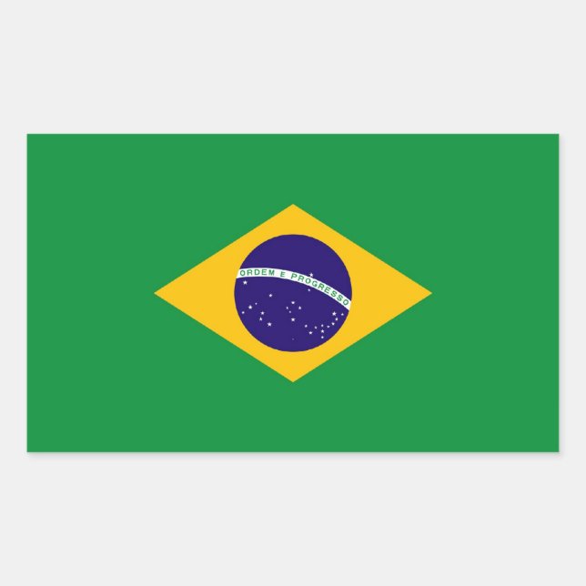 PEGATINA RECTANGULAR BRASIL (Anverso)