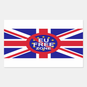 Pegatina Rectangular Brexit