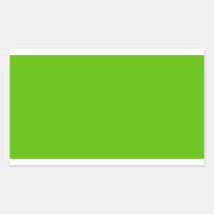 Pegatina Rectangular Brillante Apple Green