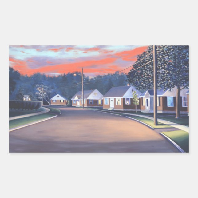 Pegatina Rectangular Brillo de los tragaluces de 1997 (Anverso)