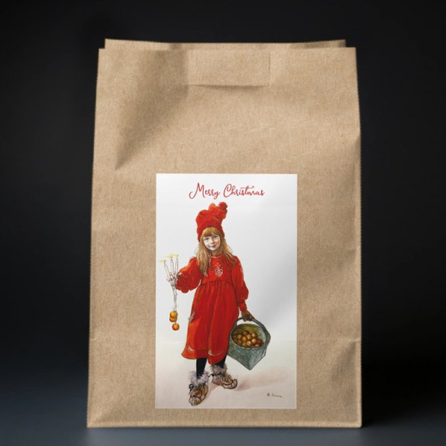 Pegatina Rectangular Brita como Navidades de arte de Iduna Carl Larsson (Subido por el creador)