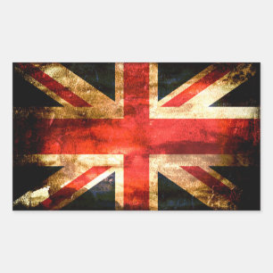 Pegatina Rectangular Británico