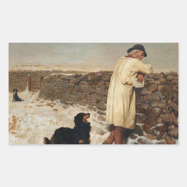 Pegatina Rectangular Briton Riviere - War Time (Anverso)