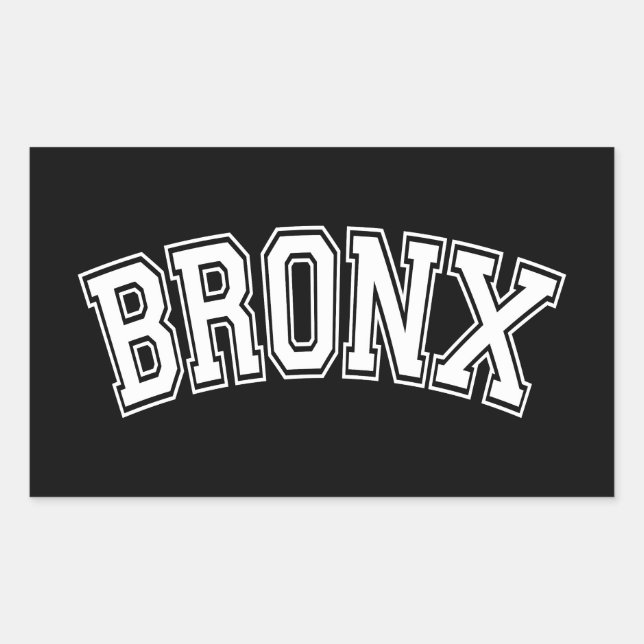 PEGATINA RECTANGULAR BRONX (Anverso)