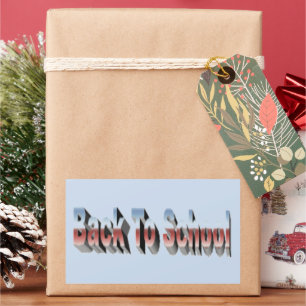 Pegatina Rectangular BTS de tres tonos