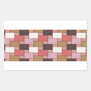 Pegatina Rectangular Bubble Gum Sorbet