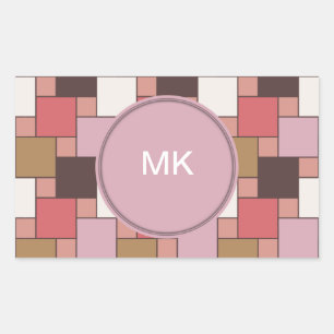 Pegatina Rectangular Bubble Gum Sorbet