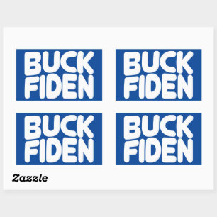 Pegatina Rectangular Buck Fiden