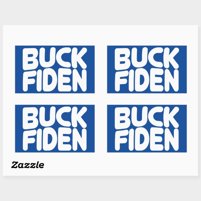 Pegatina Rectangular Buck Fiden (Hoja)