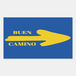 Pegatina Rectangular Buen camino