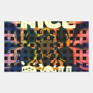 Pegatina Rectangular Buen día