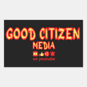 PEGATINA RECTANGULAR BUENA COMERCIALIZACIÓN DE MEDIOS CIUDADANOS