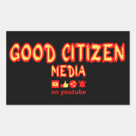 PEGATINA RECTANGULAR BUENA COMERCIALIZACIÓN DE MEDIOS CIUDADANOS