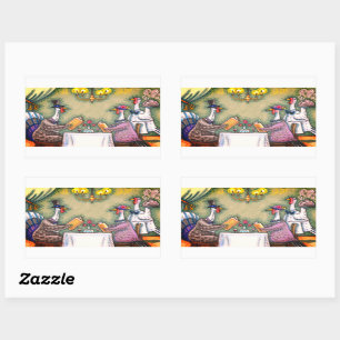 PEGATINA RECTANGULAR BUENA COMIDA EN TURQUÍA, GRACIAS AL HUMOR DE AVES