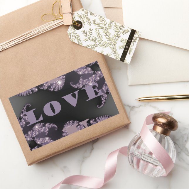 Pegatina Rectangular Buenos días te amo (Regalar)