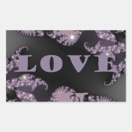 Pegatina Rectangular Buenos días te amo