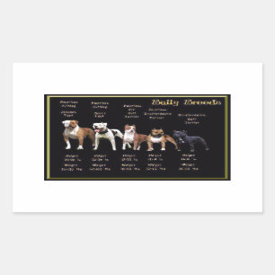 Pegatina Rectangular Bully Breeds