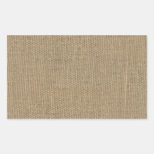 Pegatina Rectangular Burlap Beige Natural