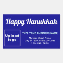 Business Hanukkah Saludo en azul