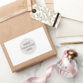 Pegatina Rectangular BUSINESS LOGO professional simple modern packaging