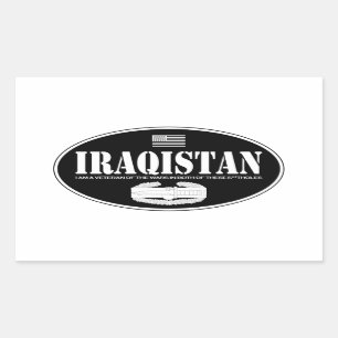 Pegatina Rectangular CAB de Irak