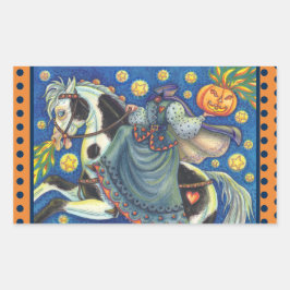 PEGATINA RECTANGULAR CABALLERO SIN CABEZA, PEGATINAS SIDESADDLE SHEET R