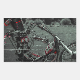 Pegatina Rectangular cabeza metalizado