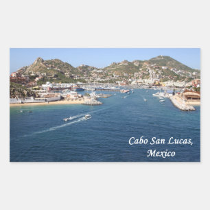 Pegatina Rectangular Cabo San Lucas, México