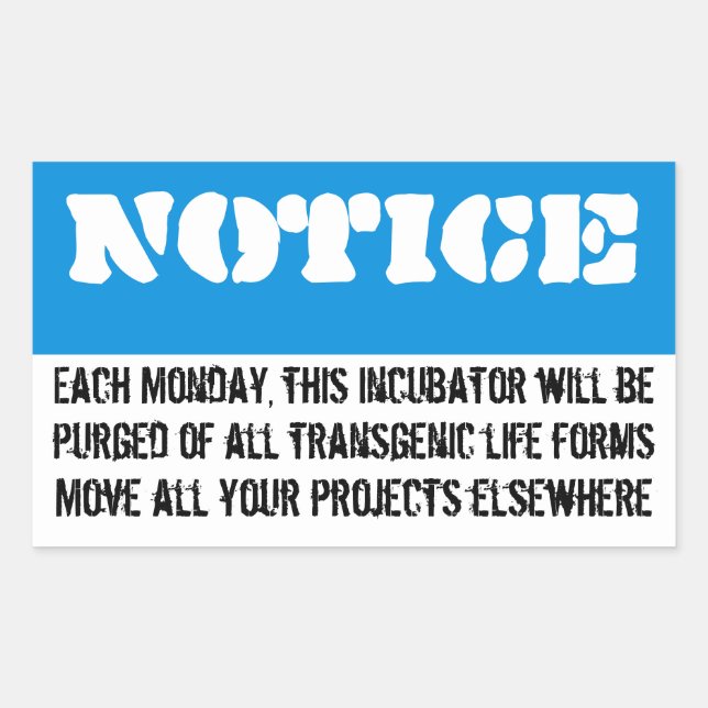 Pegatina Rectangular Cada lunes se limpiará esta nevera (Anverso)