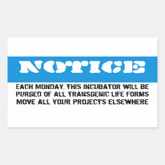 Pegatina Rectangular Cada lunes se limpiará esta nevera