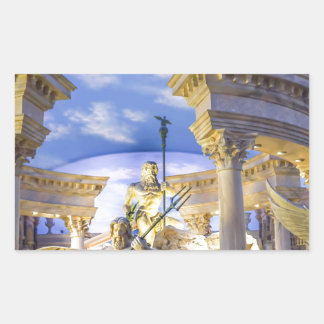 Pegatina Rectangular Caesars Palace Las Vegas Estatua Hotel Casino