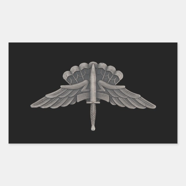 Pegatina Rectangular Caída libre (ALTO) (Anverso)