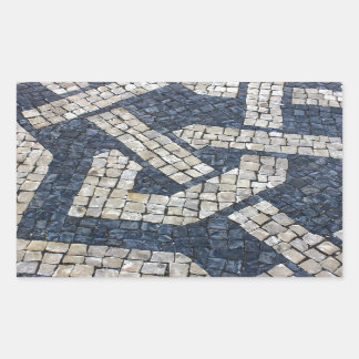 Pegatina Rectangular Calcada Portuguesa, Portuguese Pavement