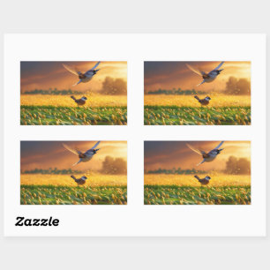 Pegatina Rectangular Calcomanías rectangulares