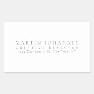 Pegatina Rectangular Calidad Profesional Elegante Ultra Creativa