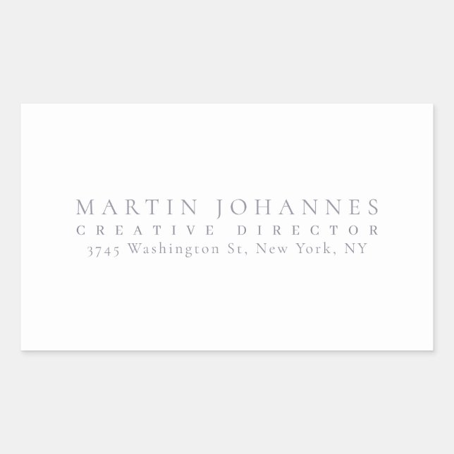 Pegatina Rectangular Calidad Profesional Elegante Ultra Creativa (Anverso)