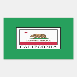 Pegatina Rectangular California