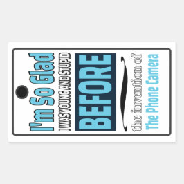 Pegatina Rectangular Cámara de teléfono