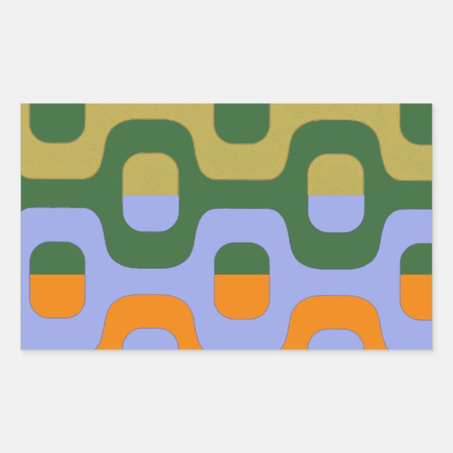 Pegatina Rectangular Caminata en el jardín de invierno de Ipanema (Anverso)