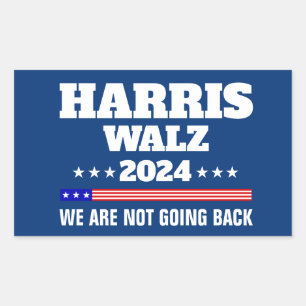 Pegatina Rectangular Campaña Harris Walz 2024