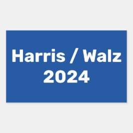 Pegatina Rectangular Campaña Presidencial Harris/Walz 2024