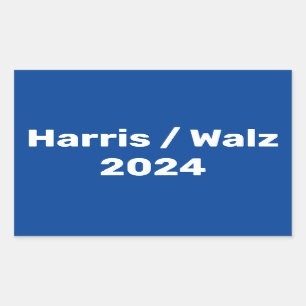 Pegatina Rectangular Campaña Presidencial Harris/Walz 2024