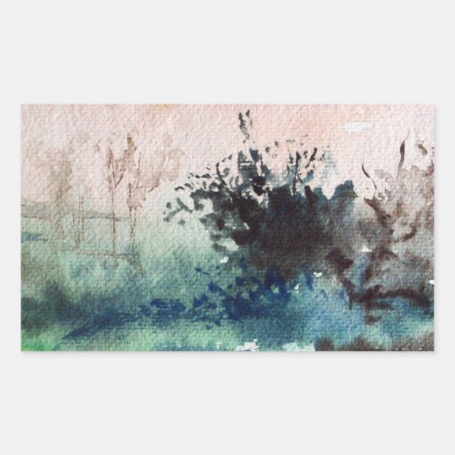 PEGATINA RECTANGULAR CAMPO DE LA MAREMA TUSCANIA LANDCSAPE (Anverso)