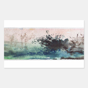 PEGATINA RECTANGULAR CAMPO DE LA MAREMA TUSCANIA LANDCSAPE