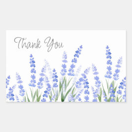 Pegatina Rectangular Campo de Lavender 2