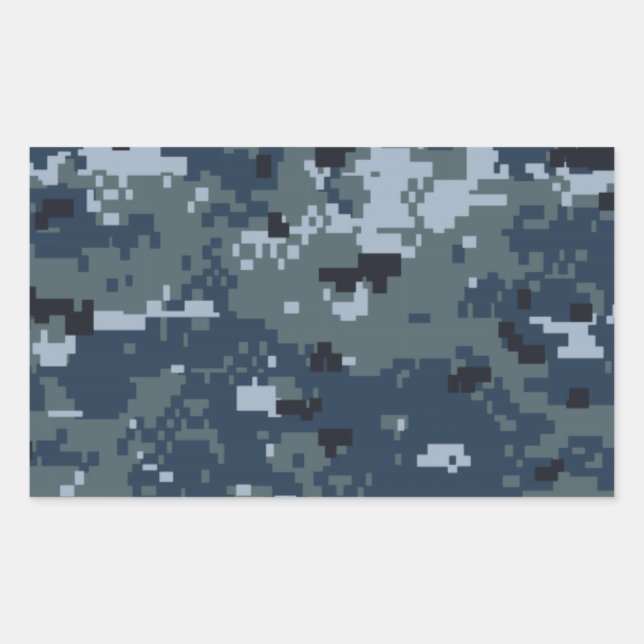 Pegatina Rectangular Camuflaje Navy NWU (Anverso)