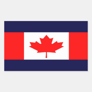 Pegatina Rectangular Canadá