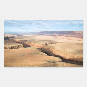 Pegatina Rectangular Cañón en el cañón