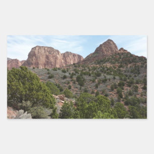 Pegatina Rectangular Cañones Kolob en el Parque Nacional Zion