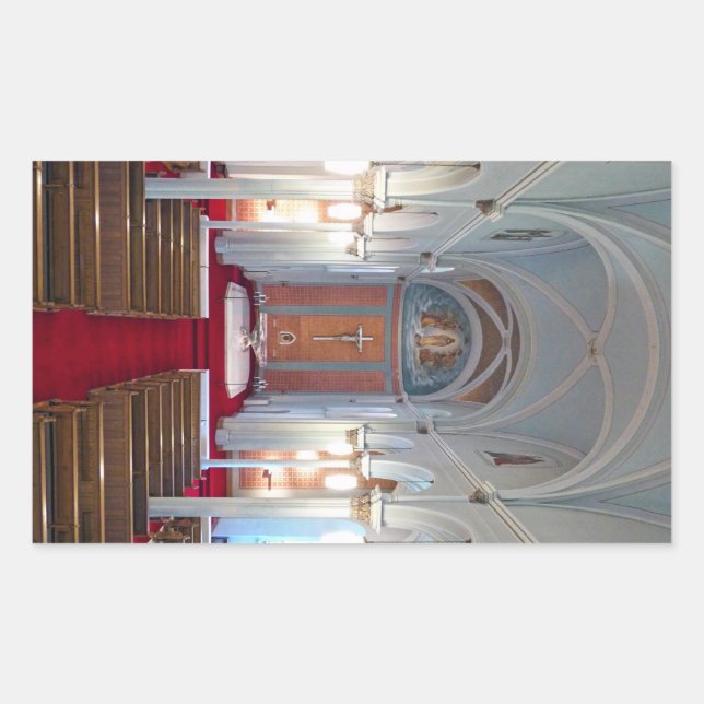 Pegatina Rectangular Capilla de San José (Anverso)